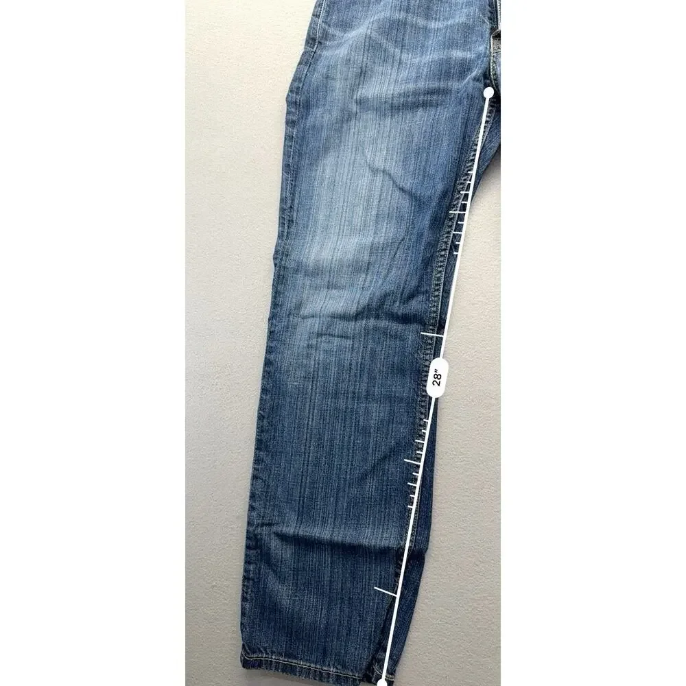 Levis 541 Athletic Fit Jeans Mens 34x30 Medium Wash Stretch Denim Blue